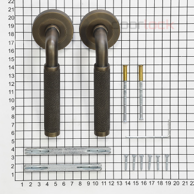 Ручка DOORLOCK Звездная линия Oxford M046 DTB matt (матовая темная бронза)
