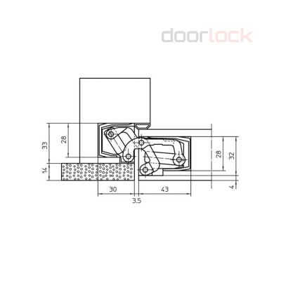 Петля скрытая SIMONSWERK Tectus TE 541 3D FVZ F1