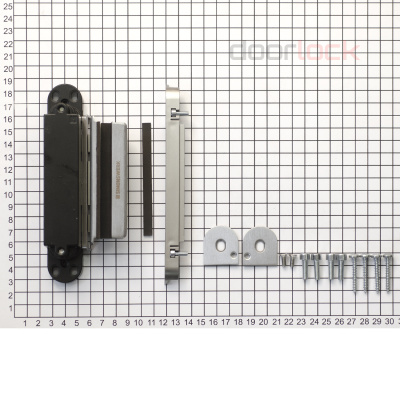 Петля SIMONSWERK Tectus TEG 310 2D 040- матовая нержавеющая сталь для стеклянных дверей